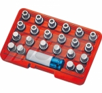 JTC-6743 VW輪胎防盜螺絲套筒組(23PCS)